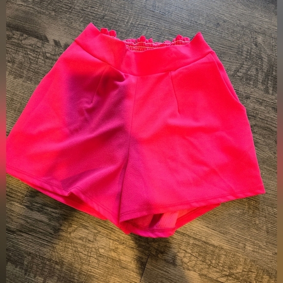 Jodifl Hot Pink Stretch Shorts - Picture 1 of 2